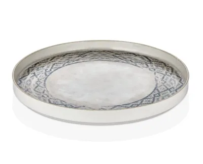 Тарелка с бортом d=19 cм,фарфор,серия "Rug", By Bone