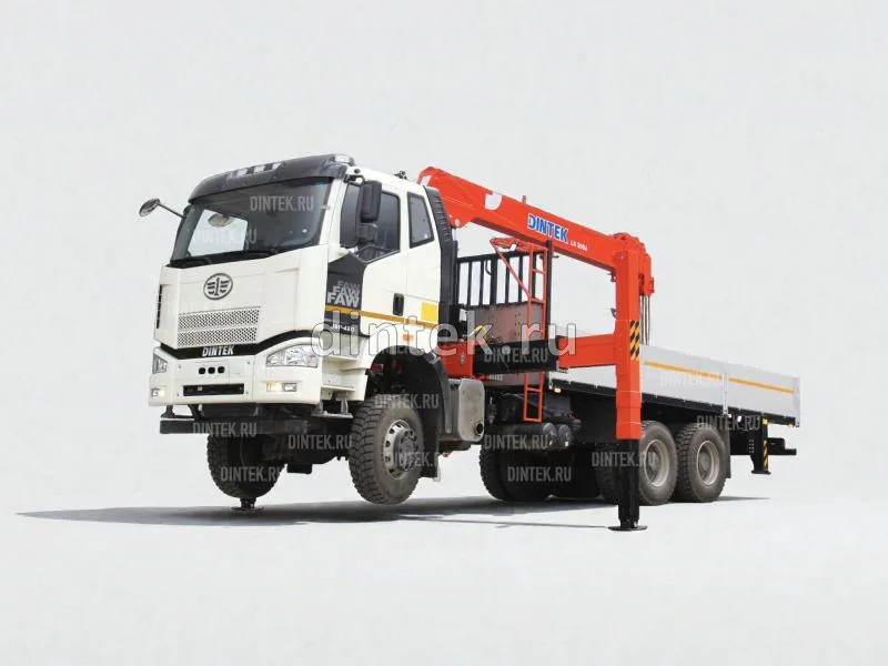 Кран-манипулятор Dintek LS2056  с эвакуаторными аутригерами