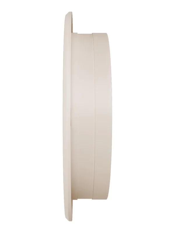 Решетка наружная вентиляционная круглая D200 с фланцем D150, ivory, 15РКН