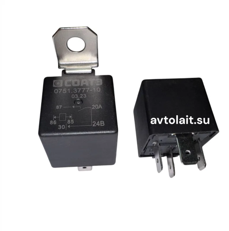 0751.3777-10 Реле СОАТЭ 24V 20A 4‑контактное