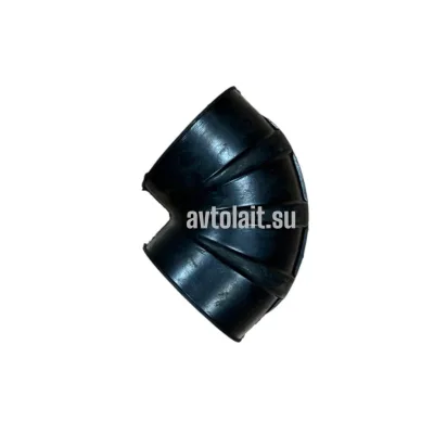 Патрубок угловой на турбокомпрессор короткий (резина) 43114-1109600