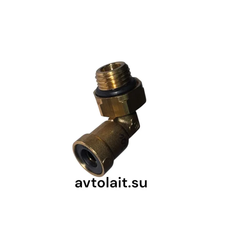 9502 Фитинг-угольник D8 М14×1,5 бронза