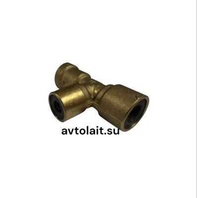 PUT06-08-08 Тройник трубки D6/D8/D8 латунный
