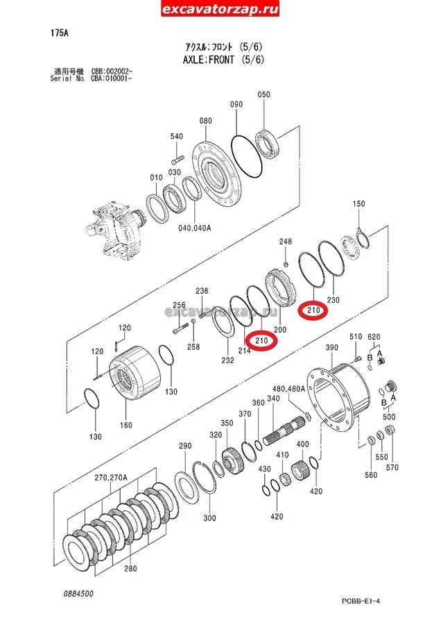Уплотнение поршня 8U-2373, 8U2373 моста экскаватора CAT 214B, 224B, M315C, M315D, M316C, M316D, M318, M318C, M318C MH, M318D, M318D MH, M320, M322C, M322D, M322D MH
