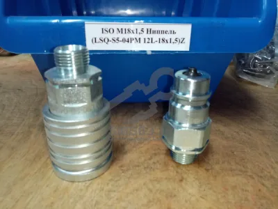 БРС ISO М 18х1,5 ниппель (LSQ-S5C-04PM12L-M18*1.5)