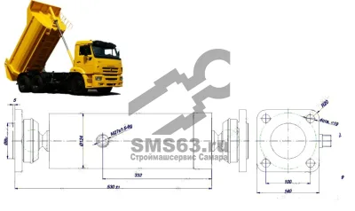 ГИДРОЦИЛИНДР 143-860603023 8560-8603010 (НЕФАЗ)