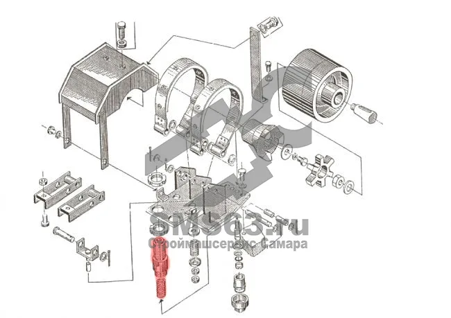 Размыкатель тормоза грузовой лебедки КС-4572А.26.360-2