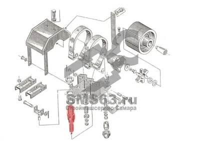 Размыкатель тормоза грузовой лебедки КС-4572А.26.360-2
