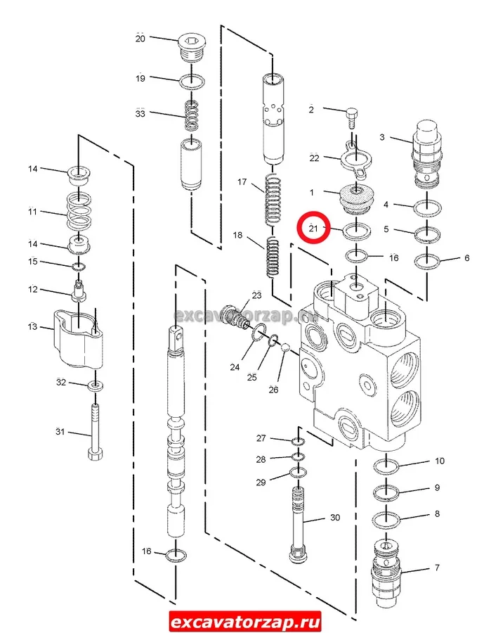 Прокладка 4T-4520, 4T4520 распределителя экскаватора погрузчика CAT428D