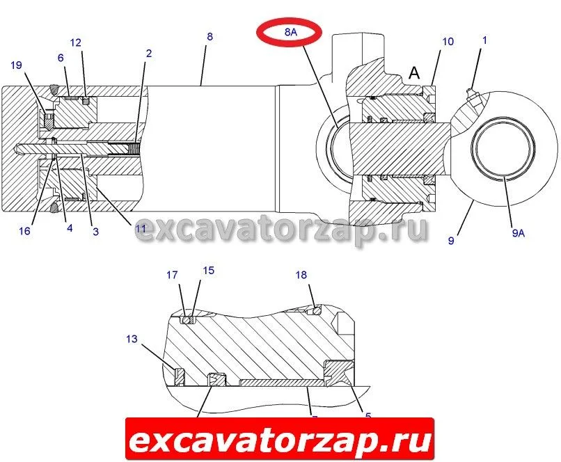 Втулка 9T2883, 9T-2883