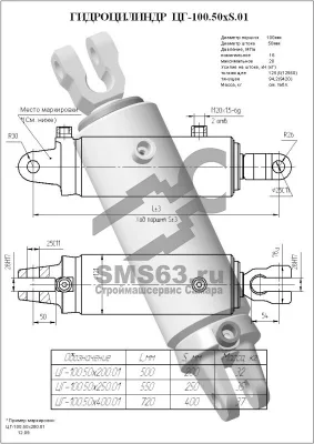 ЦГ-100.50х250.01 Гидроцилиндр