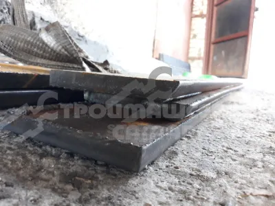 Нож 2345х16х130 сталь 65Г, прямой, без отверстий, 1 фаска