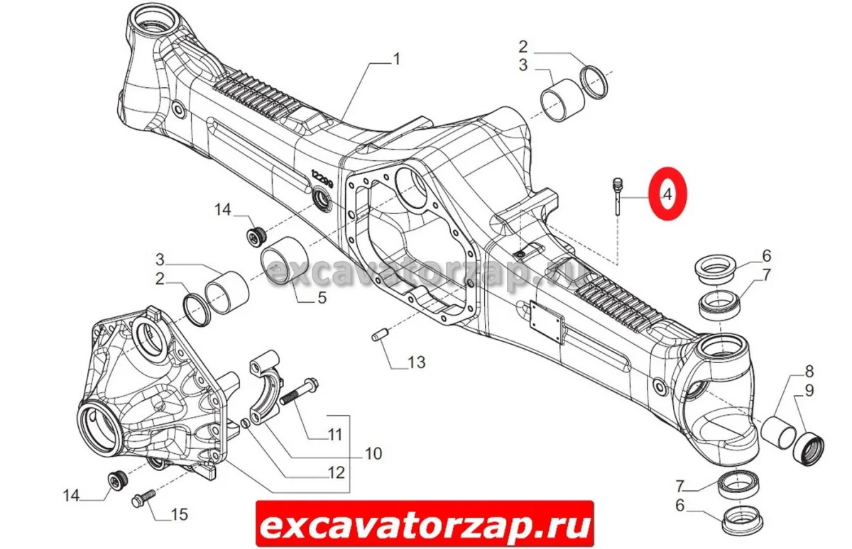 Сапун переднего моста 253-5024, 2535024 экскаватора погрузчика CAT428, CAT432, CAT434 …
