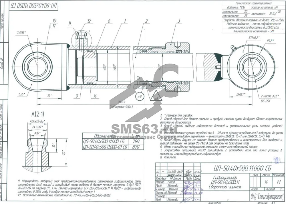 ЦП-50.40х500.11