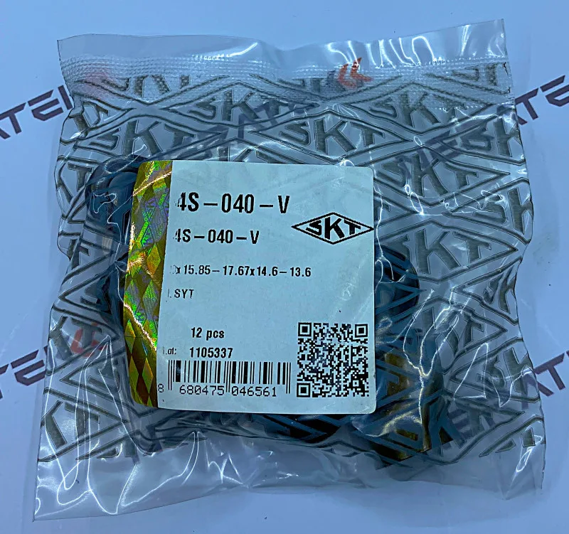 Манжета (сальник) 9x15,85/17,67x14,6 OIL SEALS, 4S-040-V-А