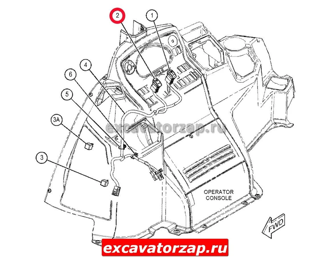 Переключатель 214-4703, 2144703 экскаватора погрузчика CAT428, CAT432, CAT434 ...