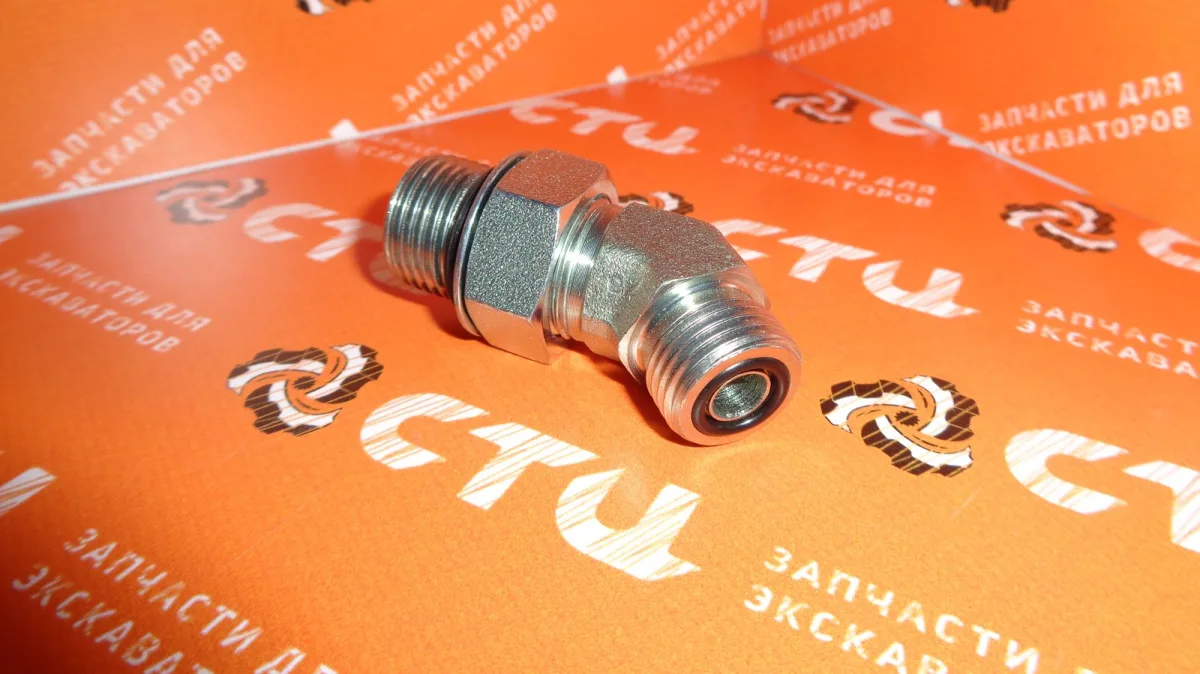 Адаптер 6V-9876, 6V9876 блока клапанов экскаватора погрузчика CAT428, CAT432, CAT434 ...