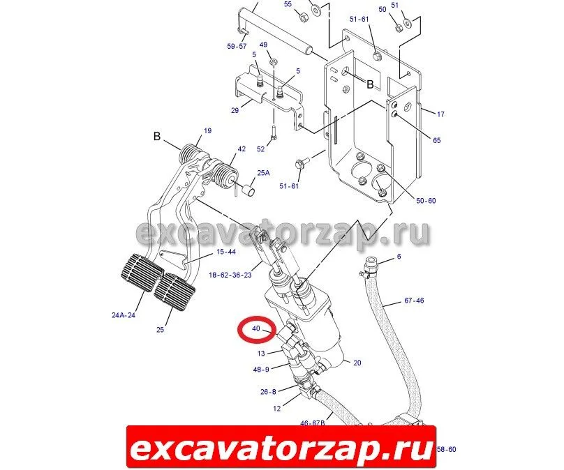 Адаптер (переходник, штуцер) угловой 148-8378, 1488378 (гц челюсти корпус гидрозамка каретки)