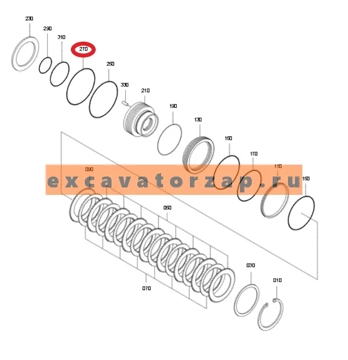Прокладка КПП 238-4702, 2384702 экскаватора CAT M313C, M313D, M315C, M315D, M315D 2, M316C, M316D, M317D 2, M318C, M318C MH, M318D, M318D MH, M322C, M322D, M322D MH, M325C MH, M325D L MH, M325D MH, M330D, MH3037