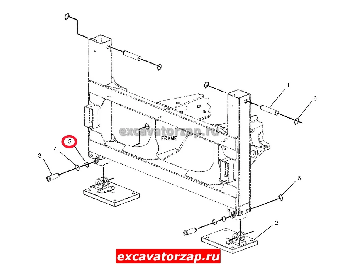 Подшипник 110-2463, 1102463 дифференциала моста экскаватора CAT M313, M315, M318