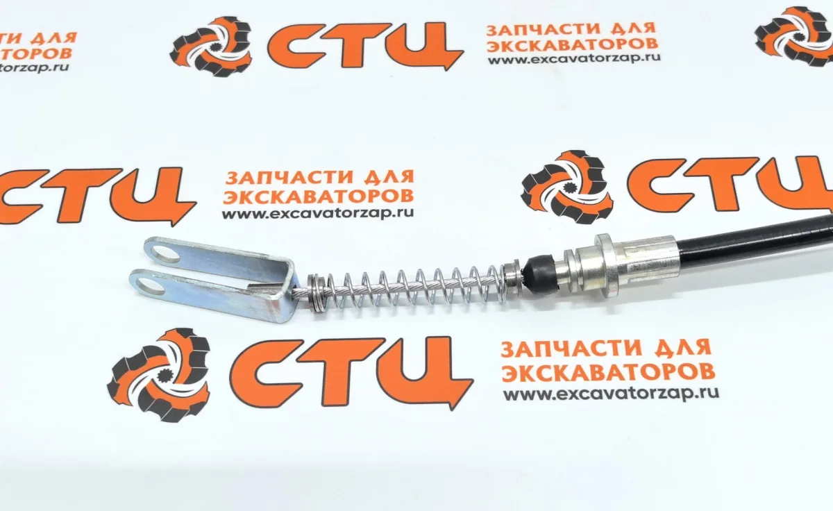 Трос 389-7168, 3897168 (стояночного тормоза, ручника) экскаватора погрузчика CAT428, CAT432, CAT434