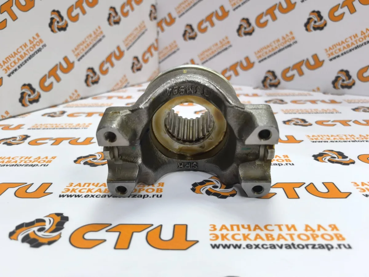 Фланец (хвостовик) 430-7997, 4307997 КПП задний экскаватора погрузчика CAT428F2