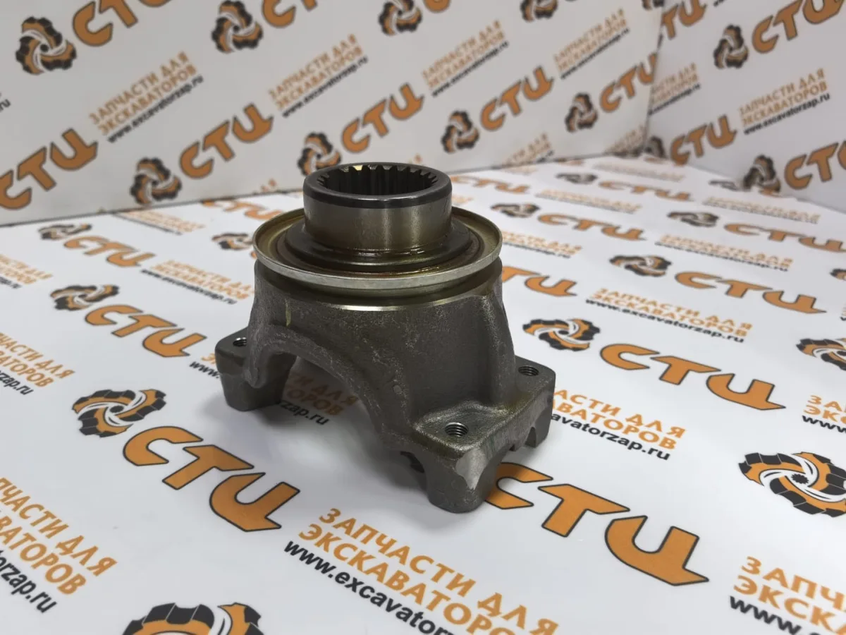 Фланец (хвостовик) 430-7997, 4307997 КПП задний экскаватора погрузчика CAT428F2