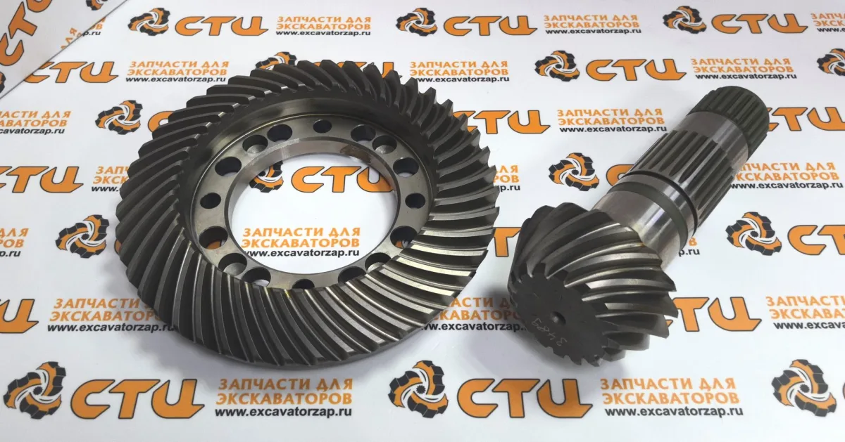 Главная пара 135-3020, 1353020 заднего моста экскаватора CAT 318C, CAT 318, CAT 320, CAT322