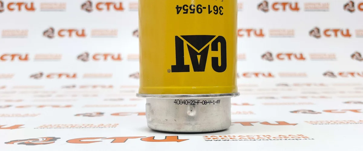 Фильтр топливный 361-9554, 3619554 (Оригинал, CATERPILLAR) экскаватора погрузчика CAT428, CAT432, CAT434 …