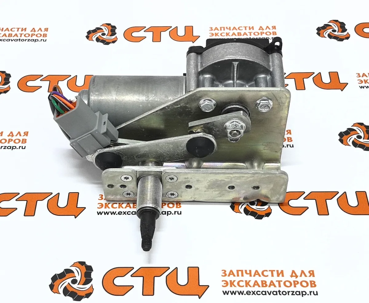 Мотор стеклоочистителя 313-3752, 1313752 (оригинал, CAT) переднего стекла экскаватора погрузчика CAT428, CAT432, CAT434