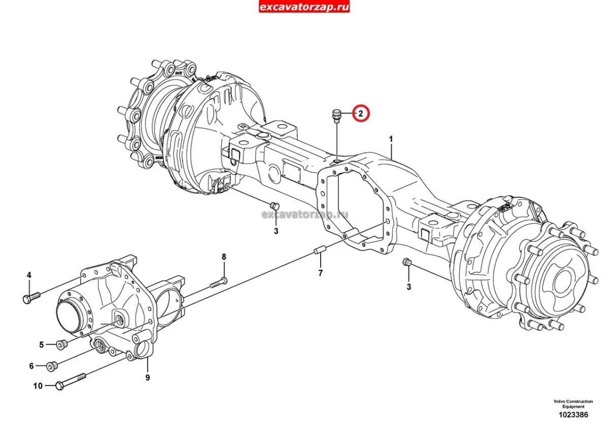 Сапун VOE11709275 моста экскаватора погрузчика Volvo BL61, BL71