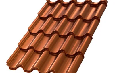 Металлочерепица МП Монтерроса-SL (AGNETA-03-Copper\Copper-0.5)