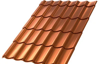 Металлочерепица МП Ламонтерра (AGNETA-20-Copper\Copper-0.5)