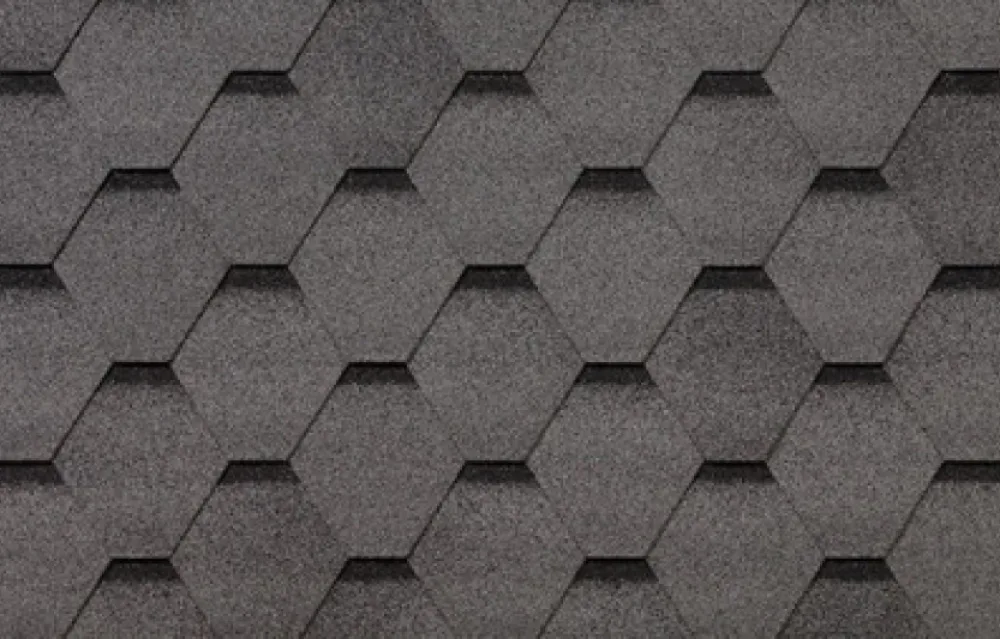 Гибкая черепица Shingle Roofshield Family EcoLITE Стандарт Серый с оттенением
