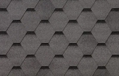 Гибкая черепица Shingle Roofshield Family EcoLITE Стандарт Серый с оттенением