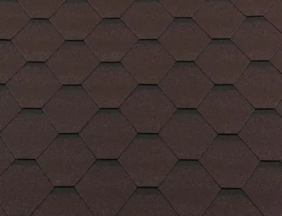 Гибкая черепица Shingle Roofshield "Классик" ("Classic") Стандарт Коричневый с оттенением