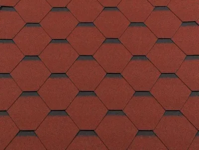 Гибкая черепица Shingle Roofshield "Классик" ("Classic") Стандарт Красный с оттенением