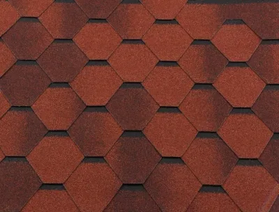 Гибкая черепица Shingle Roofshield "Классик" ("Classic") Стандарт Кирпично-красный антик