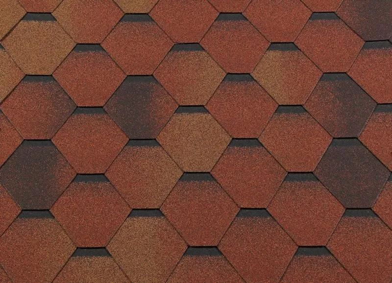 Гибкая черепица Shingle Roofshield "Классик" ("Classic") Стандарт Коричнево-красный