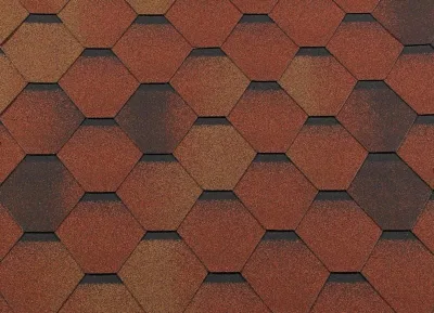 Гибкая черепица Shingle Roofshield "Классик" ("Classic") Стандарт Коричнево-красный