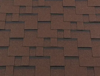 Гибкая черепица Shingle Roofshield "Классик" ("Classic") Модерн Коричневый с оттенением