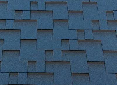Гибкая черепица Shingle Roofshield "Классик" ("Classic") Модерн Синий
