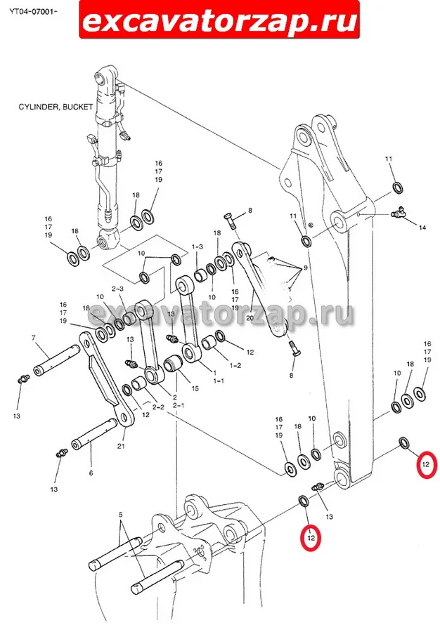 Уплотнение (пыльник) VOE11882456  экскаватора погрузчика Volvo BL61, BL71