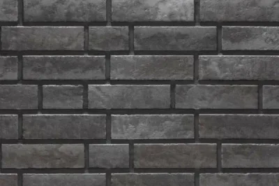 Клинкерная плитка Stroeher Zeitlos E 359 kohlenglanz рельефная, 400*35*14 мм