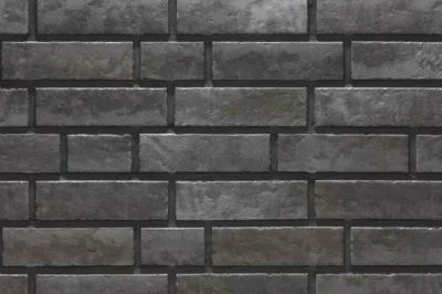 Клинкерная плитка Stroeher Zeitlos E 359 kohlenglanz рельефная, 400*71*14 мм