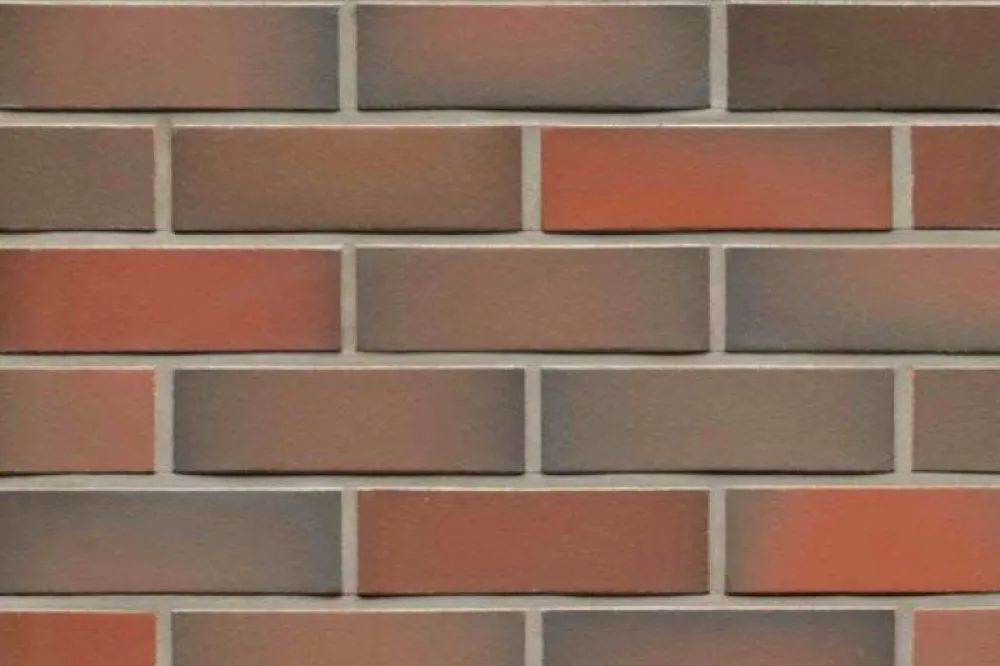 Клинкерная плитка Stroeher Kontur WS 494 rot-bunt рельефная, 240*71*12 мм