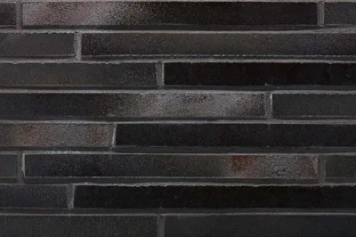 Клинкерная плитка Stroeher Riegel 50 456 schwarz-blau шероховатая, 490*40*14 мм