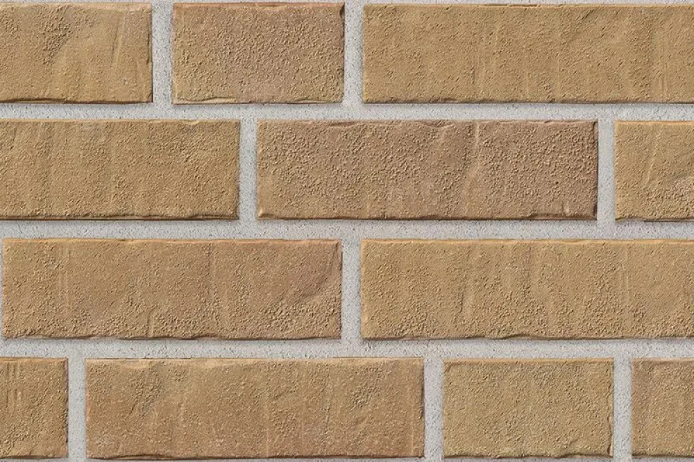 Клинкерная плитка Stroeher Zeitlos 355 sandschmelz рельефная, 400*35*14 мм