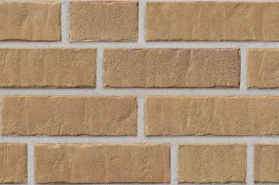 Клинкерная плитка Stroeher Zeitlos 355 sandschmelz рельефная, 400*35*14 мм