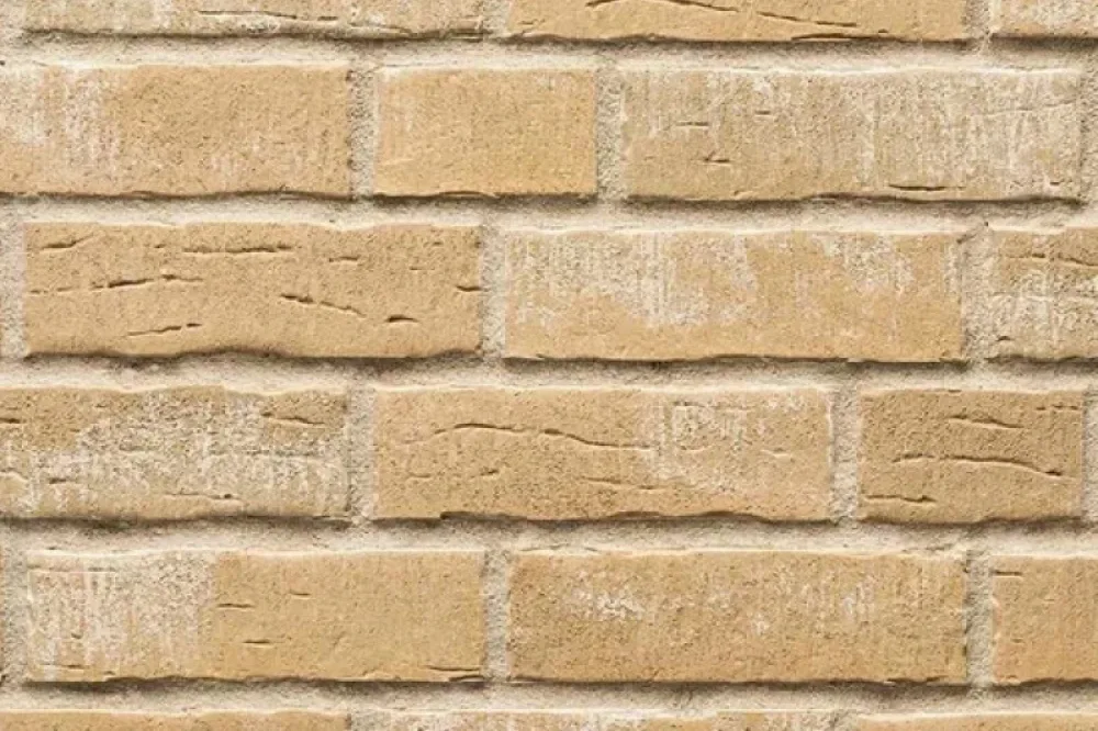 Клинкерная плитка Stroeher Steinlinge 371 silberbeige рельефная NF14, 240*71*14 мм